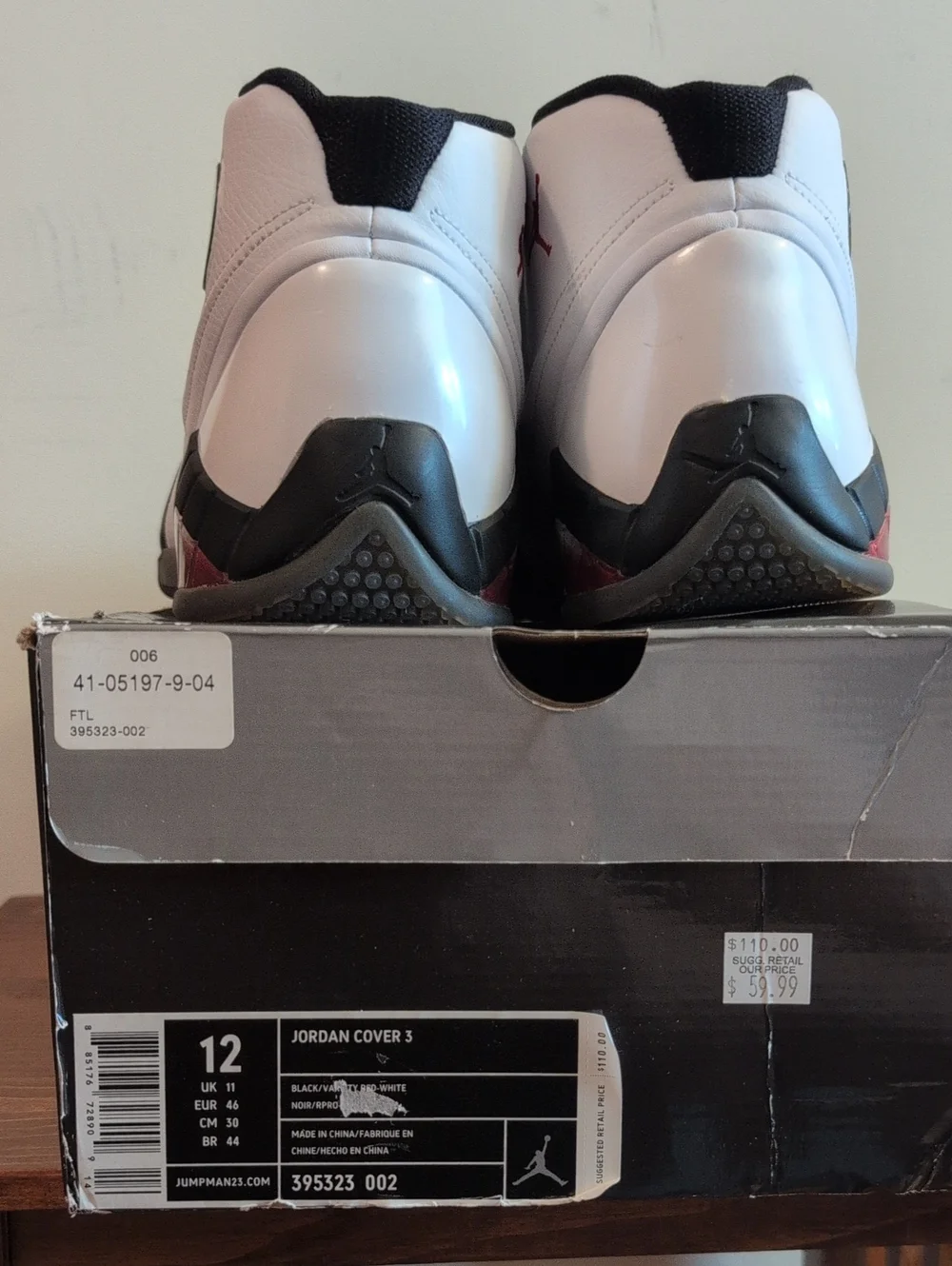 Nike Air Jordan Cover 3 Bred Superfeak Sz 12
